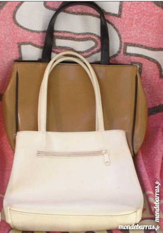 Lot de 2 sacs � mains (beige et marron clair) 15 Montauban (82)