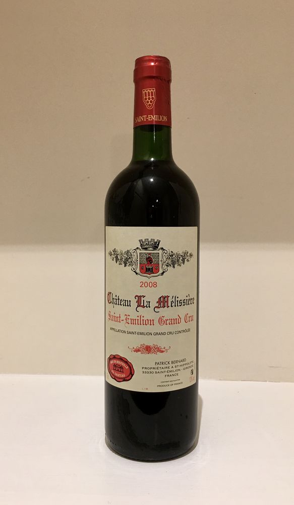 Saint Emilion- Grand cru- Ch�teau la M�lissi�re- 2008 24 L'Isle-Jourdain (32)