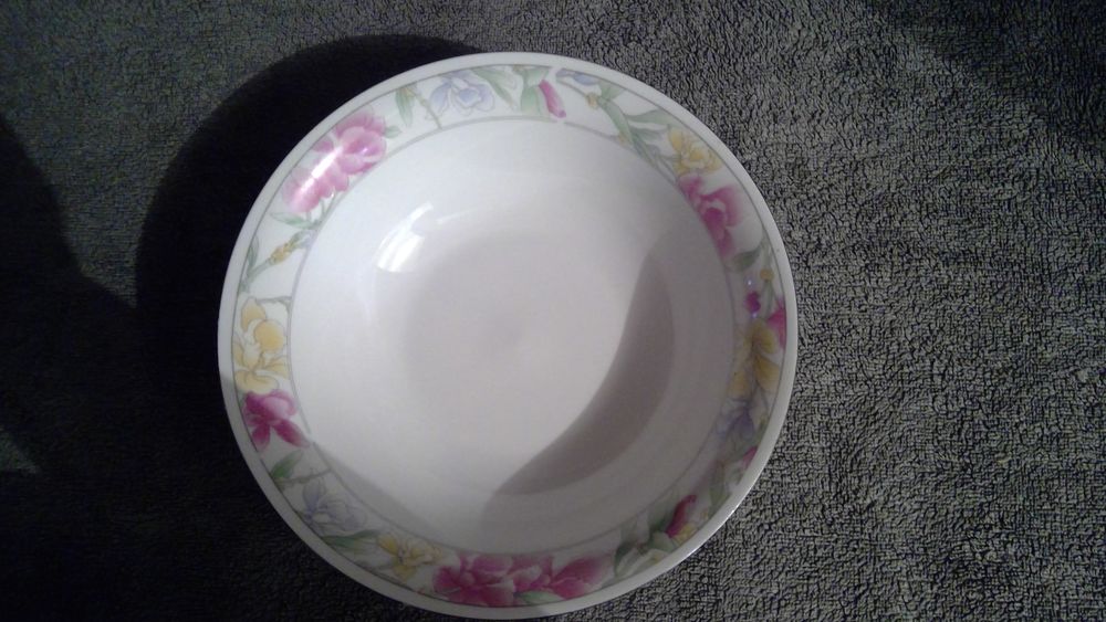 SALADIER BORD ARGENT MOTIF FLEURS 3 Triel-sur-Seine (78)