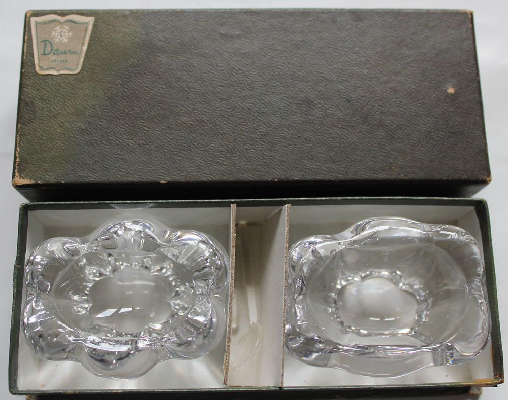 Saliere et poivriere Cristal DAUM 70 Issy-les-Moulineaux (92)