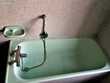 Salle de bain complète des années 1950 / 1960 vert anglais 2500 Ambrires-les-Valles (53)