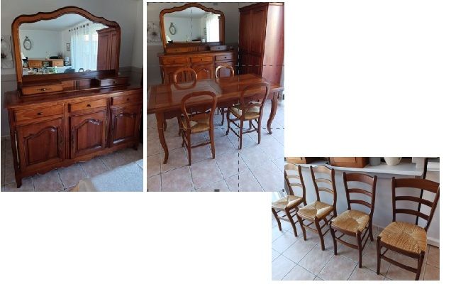 Salle a manger compl�te Louis XV merisier massif 730 Castres (81)