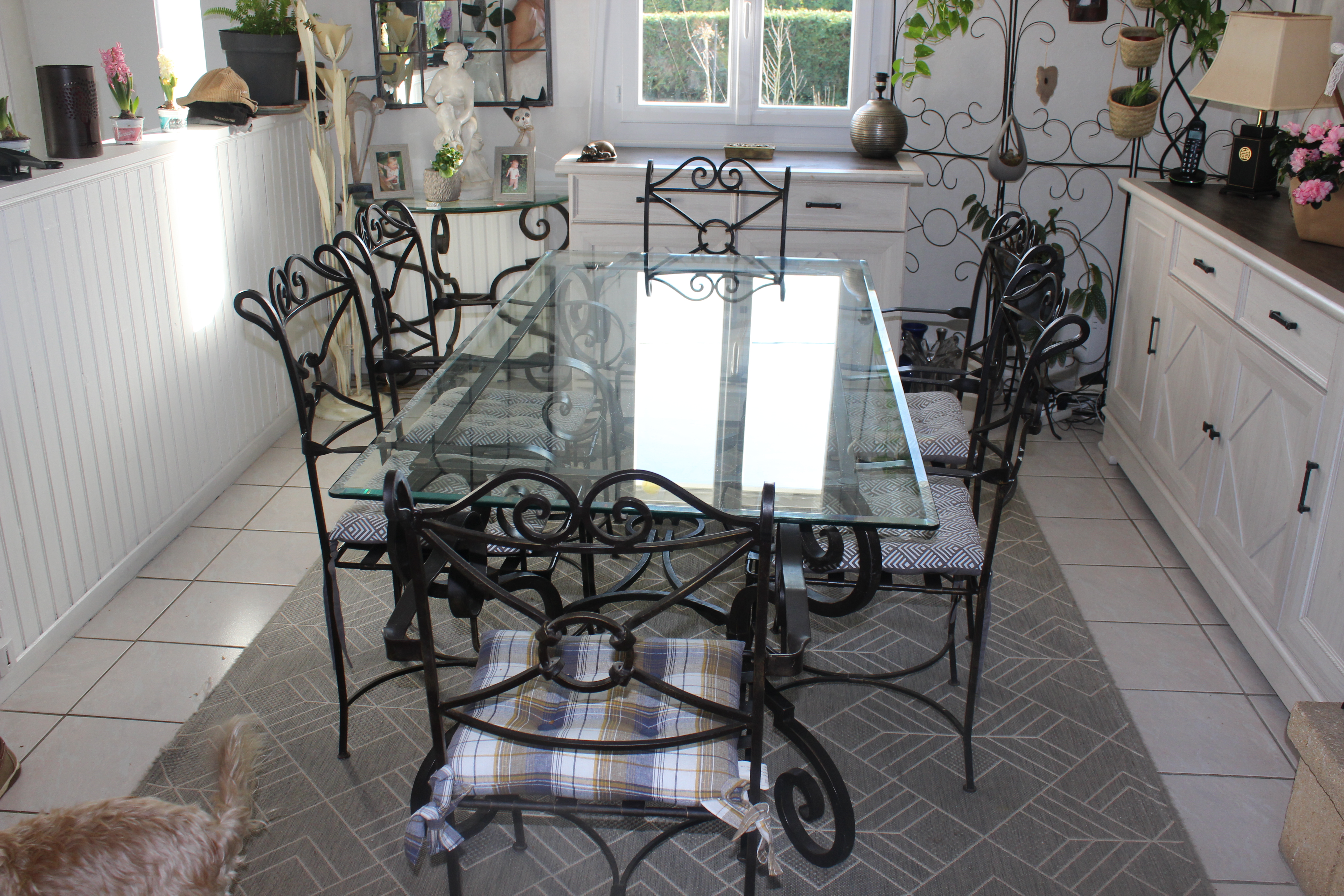 SALLE A MANGER FER FORGE ET GLACE 650 Fresn�-la-M�re (14)