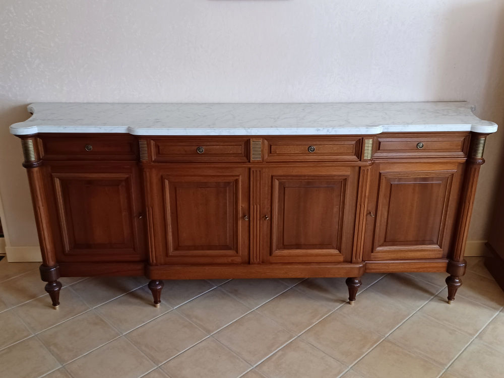 Salle � manger en merisier massif style Louis XVI. 2000 Favi�res (77)