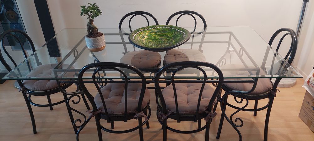 Tab de salle � manger rectangulaire en verre 80 Nanterre (92)