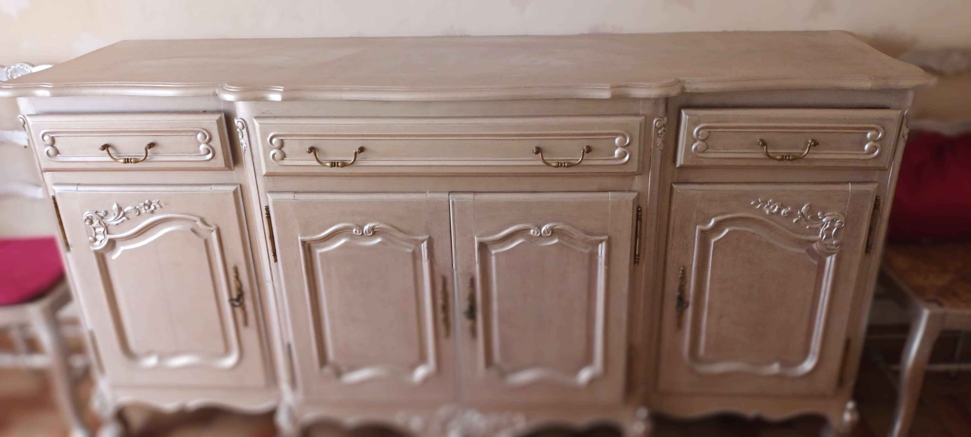 Salle � manger style r�gence gris claire 310 Haisnes (62)