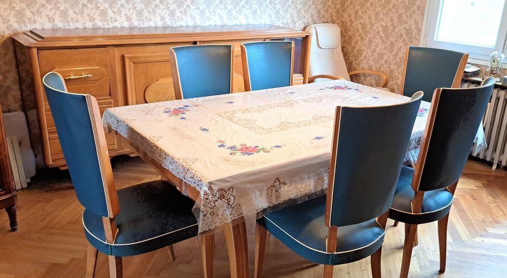 Salle �  manger vintage ch�ne clair 499 Lagord (17)
