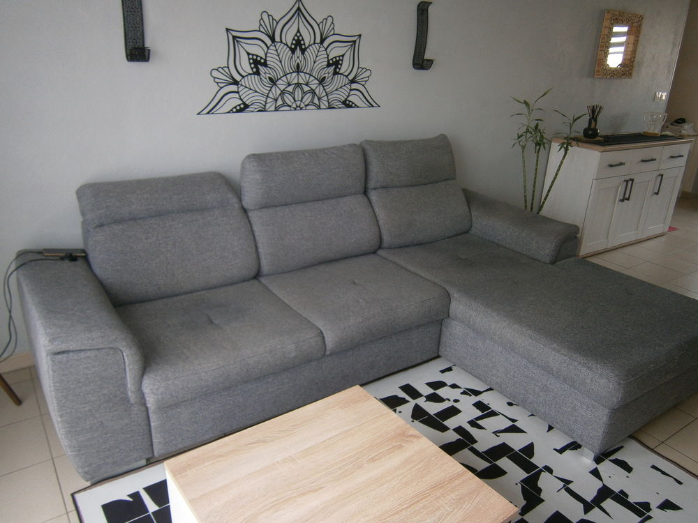 SALON D'ANGLE CONVERTIBLE EN TISSU 400 Kanfen (57)