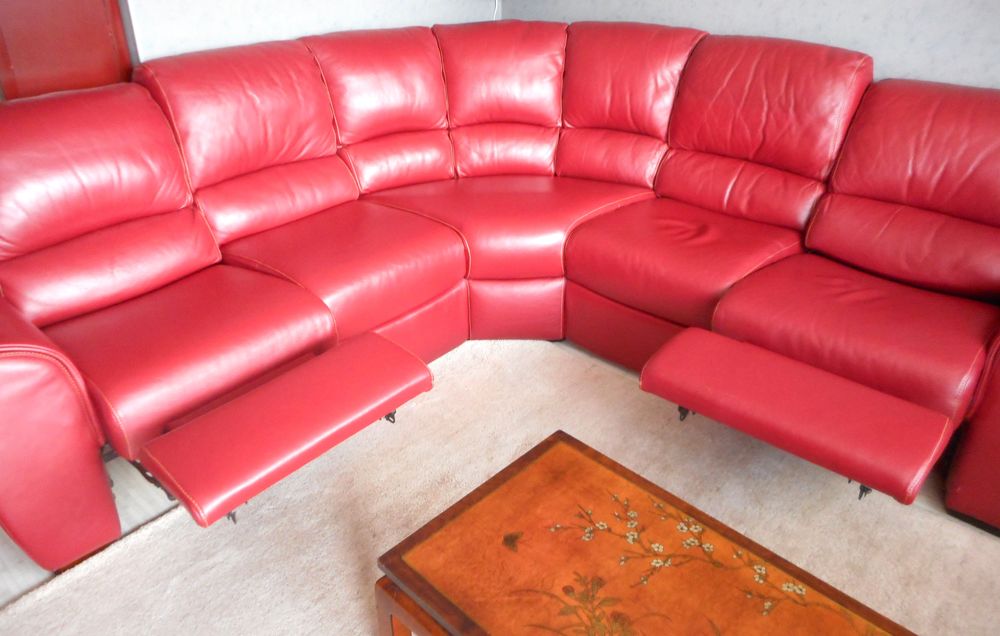 Salon d'angle cuir rouge 0 Le Ban-Saint-Martin (57)