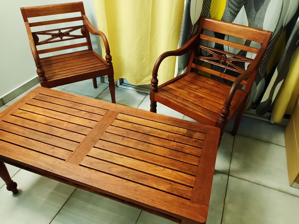 Salon bois teck 350 Sainte-Marie (97)