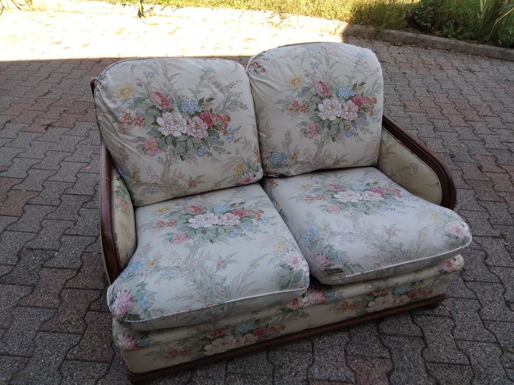 Salon bois tissu vintage 100 Lezoux (63)