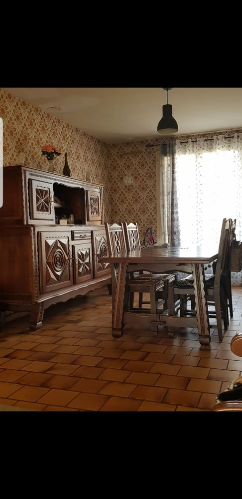 Salon complet en merisier avec canap� 3 places convertible 700 Montmirail (72)