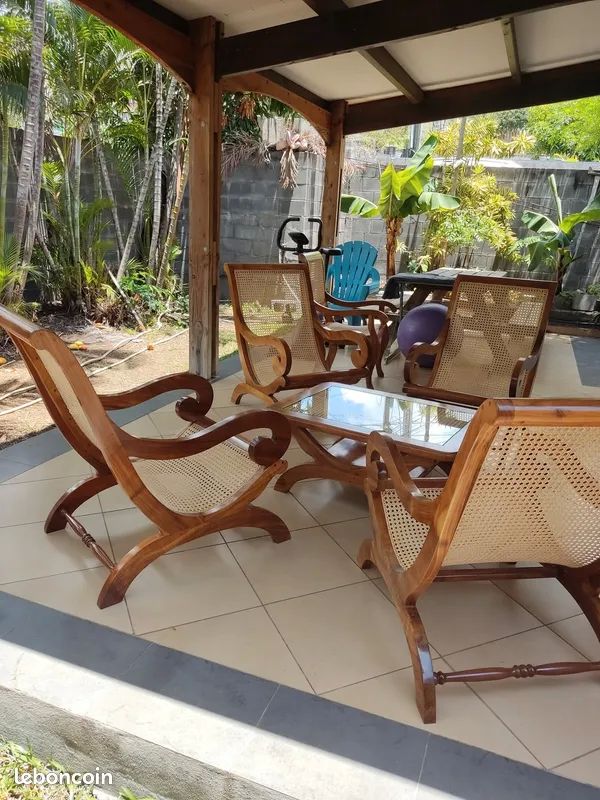 Salon cr�ole en bois de tamarin 0 Rebr�chien (45)