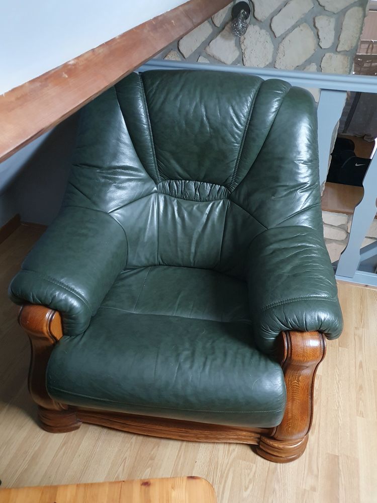 Salon cuir et bois 250 Sus-Saint-L�ger (62)