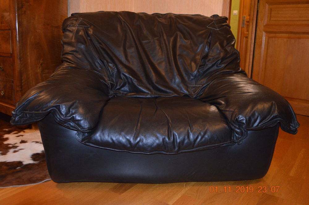 Salon CUIR NOIR 0 Dijon (21)