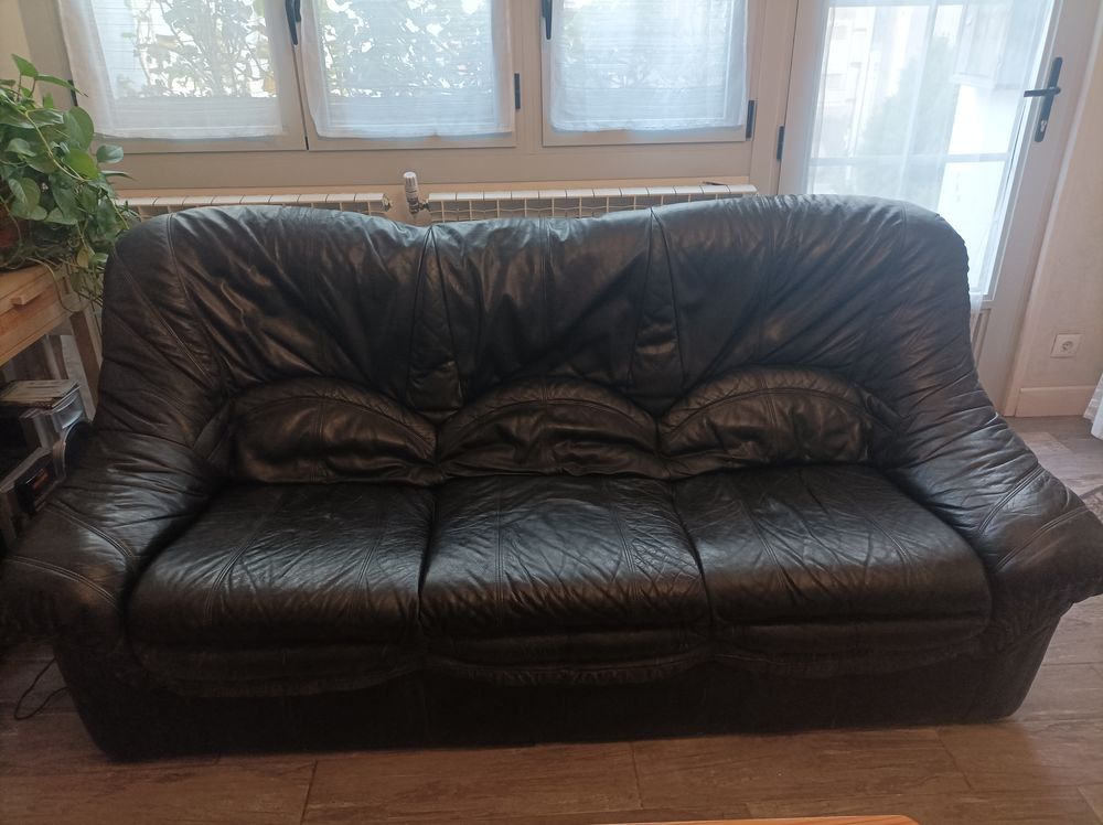 Salon en cuir noir 50 Cadillac (33)