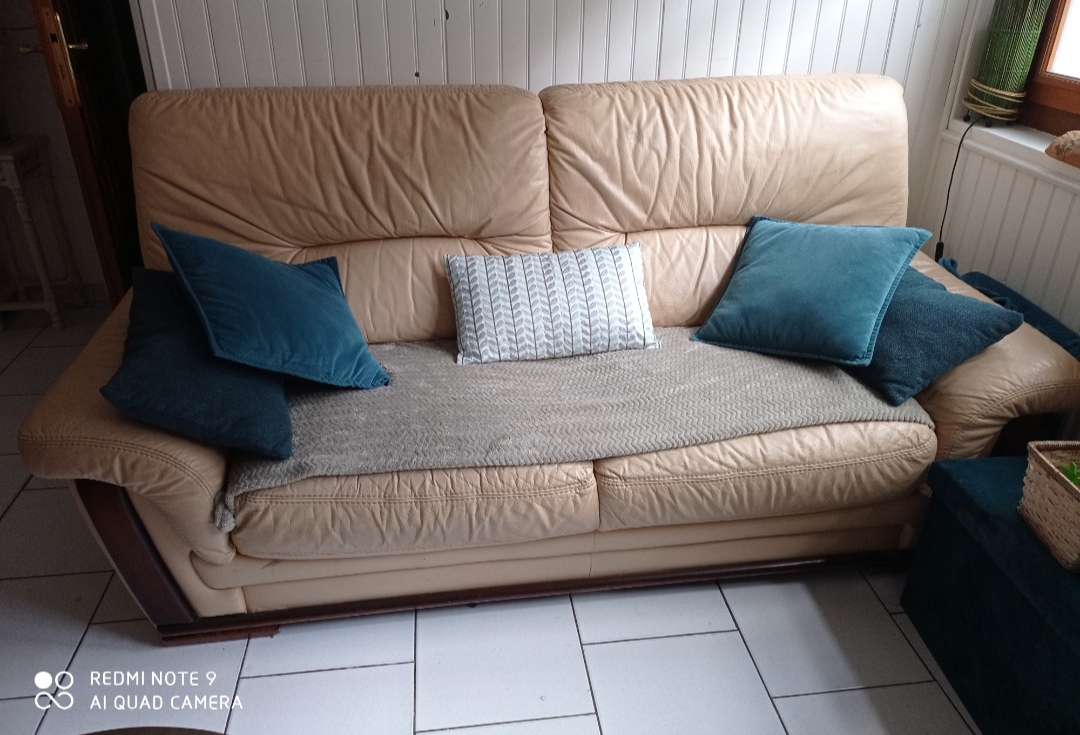 SALON CUIR (3 pi�ces) 400 Bergues (59)