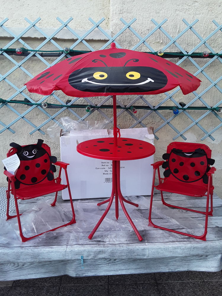 Salon de Jardin enfants motif coccinelle  3-6 ans 20 Fresnes-sur-Escaut (59)