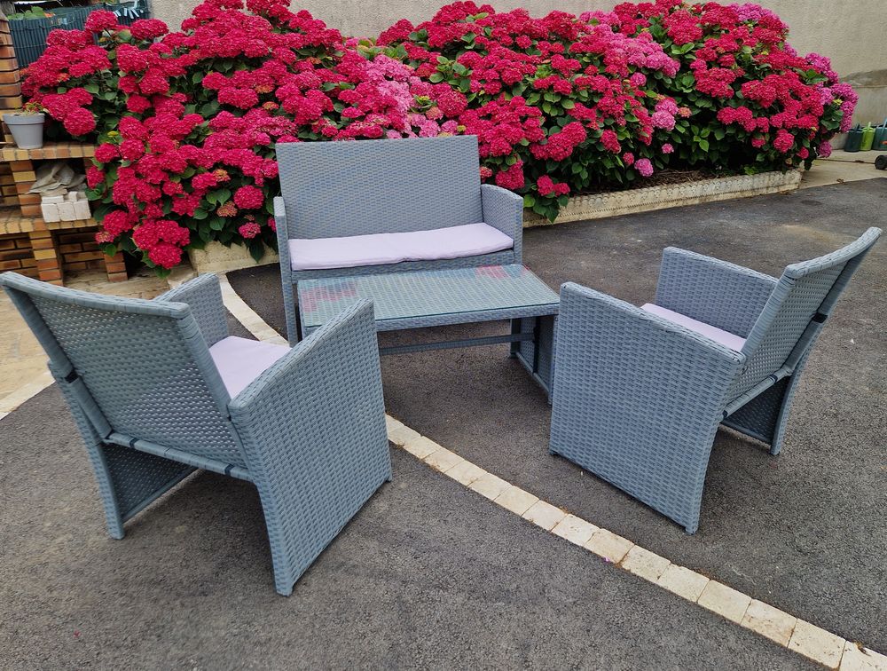 Salon de jardin gris imitation rotin 120 Avize (51)