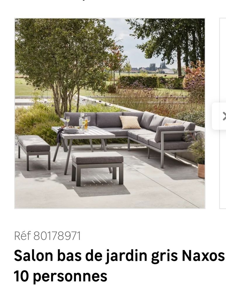 Salon de jardin 10 personnes 1550 Martinique (97)