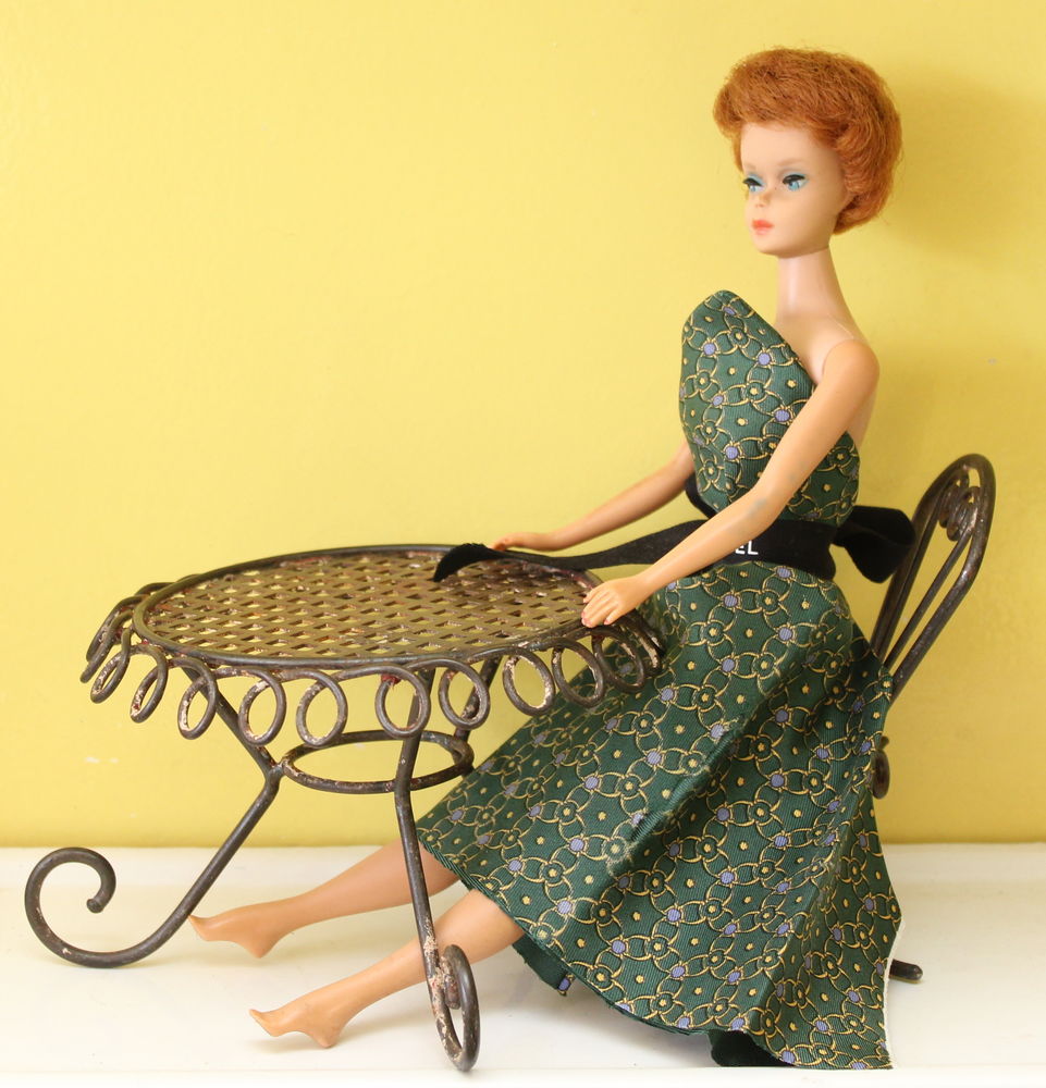 Salon de jardin de poup�e fer forg� 1950-60 80 Issy-les-Moulineaux (92)