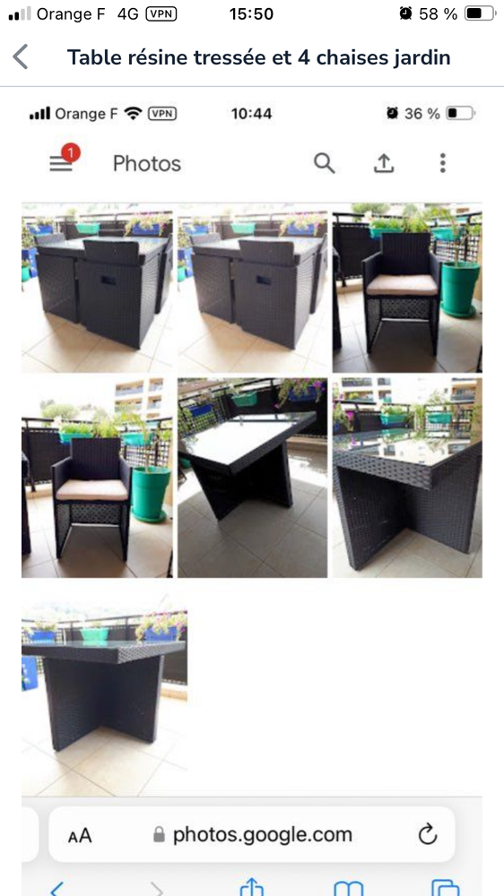 Salon de jardin en r�sine encastrable 320 La Seyne-sur-Mer (83)