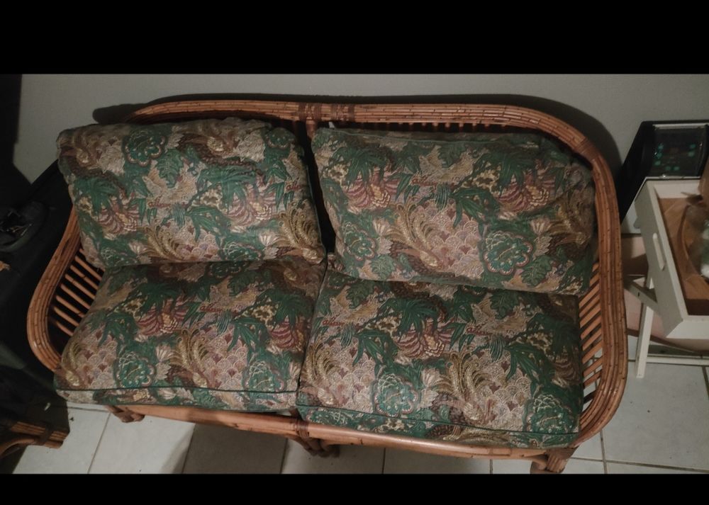 salon en rotin avec coussins et table 150 Avoine (37)