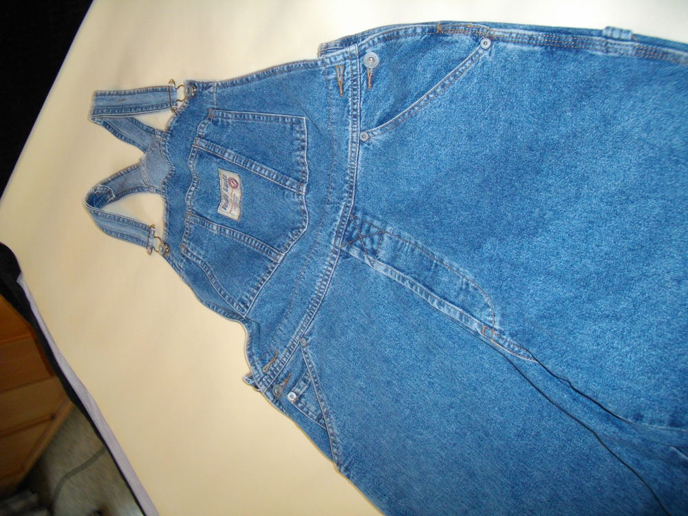 Salopette jean large mixe T40 10 Pau (64)