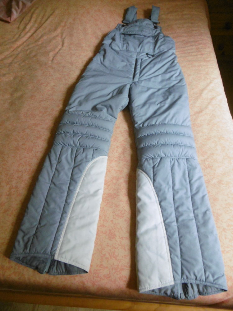 Salopette de ski mixte,  gris clair, taille S (38) 12 La B�gude-de-Mazenc (26)