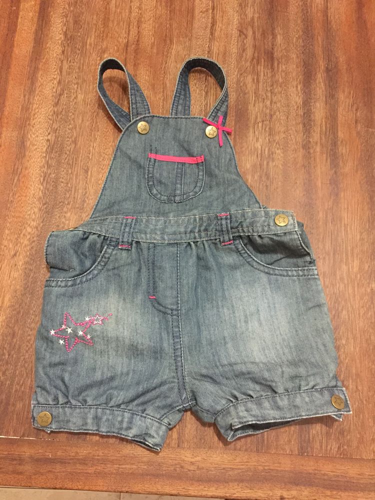 Salopette short en jean enfant fille    Premaman 4 Saleilles (66)