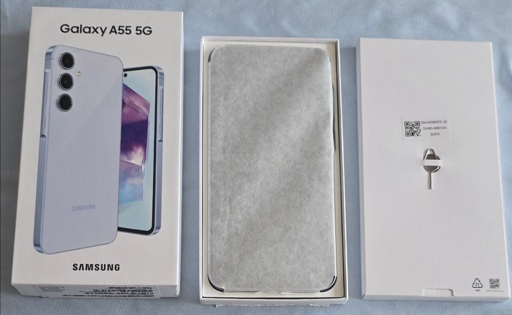 Samsung Galaxy A55�256Go Bleu Ciel Comme Neuf Aucune Rayures 350 Puisserguier (34)