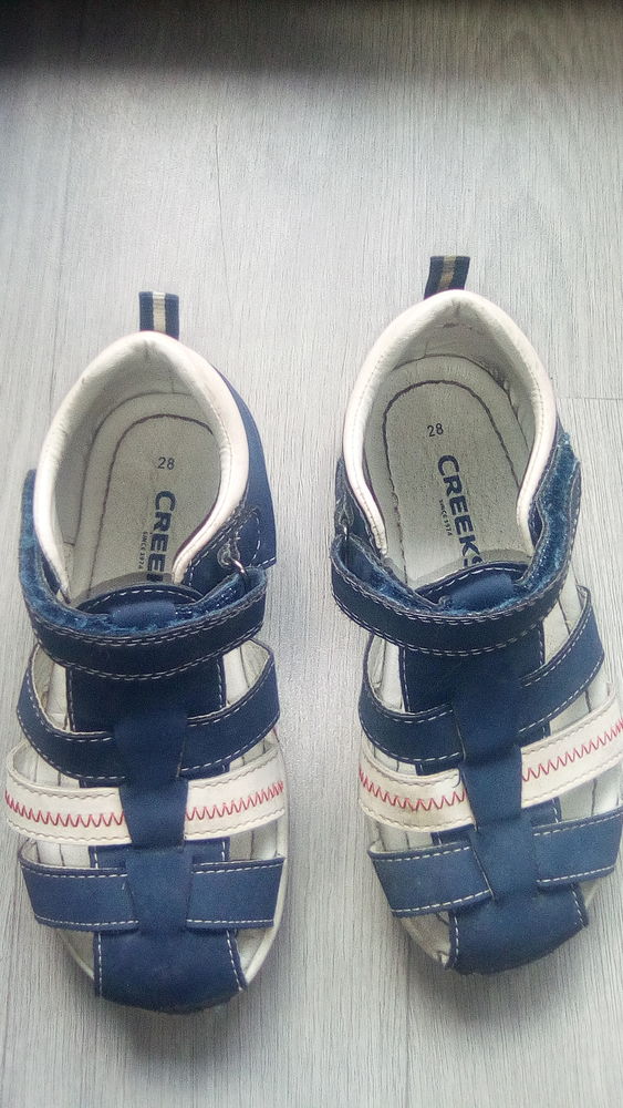 Sandale bleu en cuir 8 Persan (95)