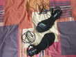 SANDALE NOIRE &agrave; brides et lacets - 38 - Chaussures