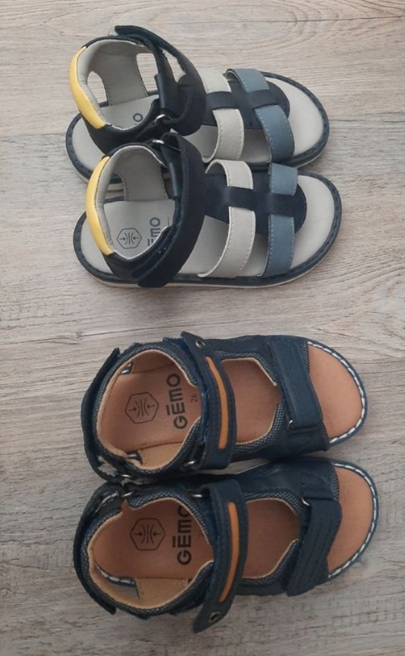 2 Sandales gar�on 26 GEMO cuir 15e les deux 15 Palaiseau (91)