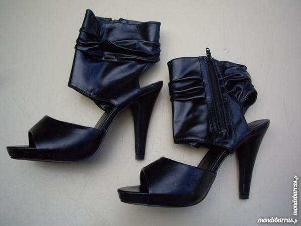 Sandales noires vernies � talons pointure 38 6 Bouxwiller (67)