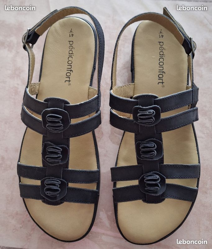 Sandales P�DICONFORT noires femme pointure 41 neuves 29 Meaux (77)