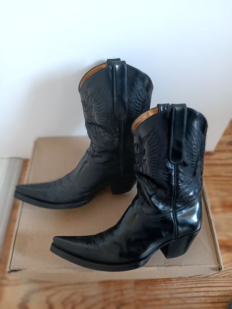 Santiags vintage Mexicana en cuir cir� 99 Barberaz (73)