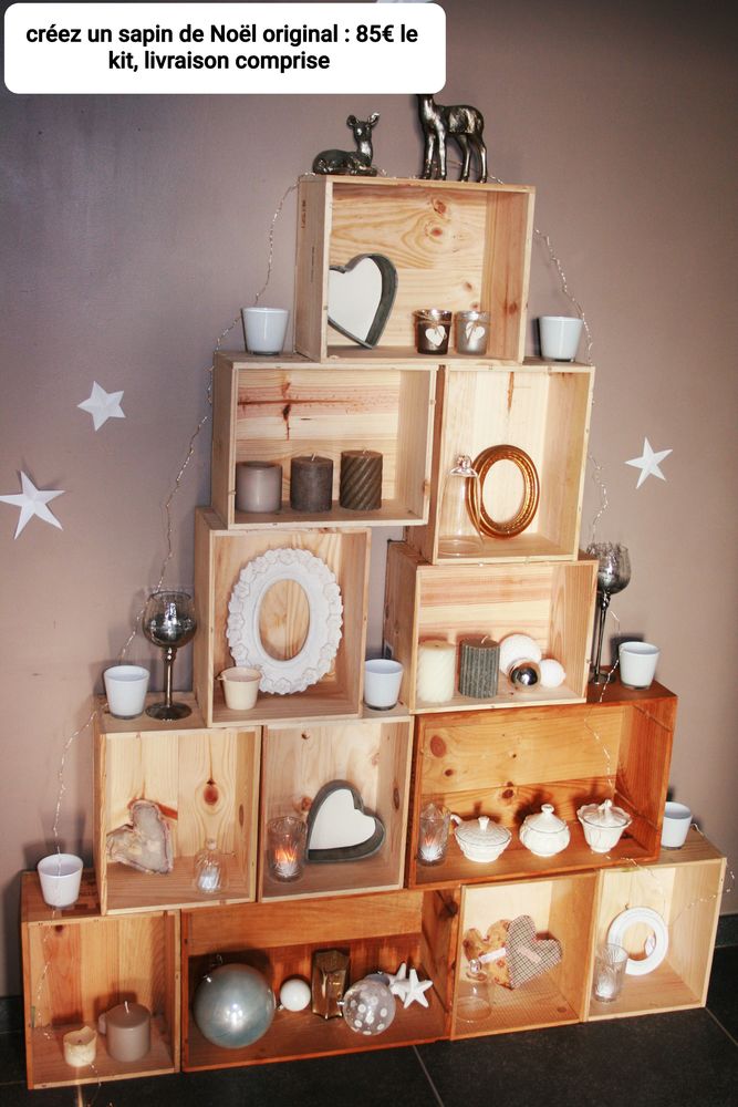 Kit sapin de No�l en caisses de vin 85 Sausset-les-Pins (13)