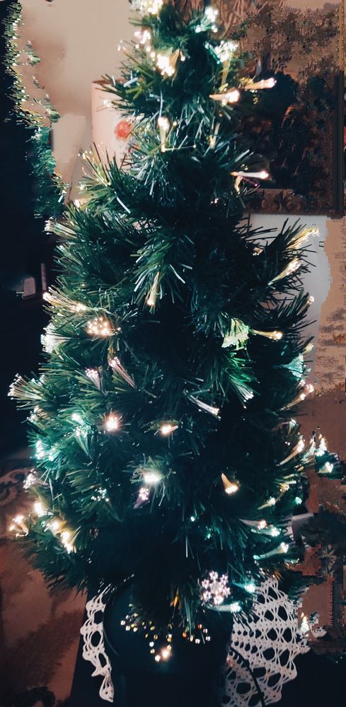 Sapin de No�l, fibres optiques 35 Roanne (42)