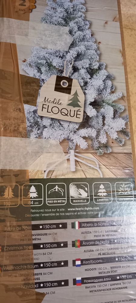 Sapin de No�l Floqu�e 150 cm 20 Ch�tillon (92)