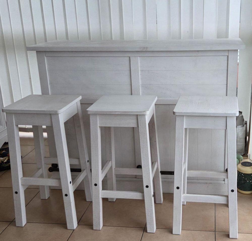 Bar Saraya en bois massif + 3 tabourets 0 Tr�gunc (29)