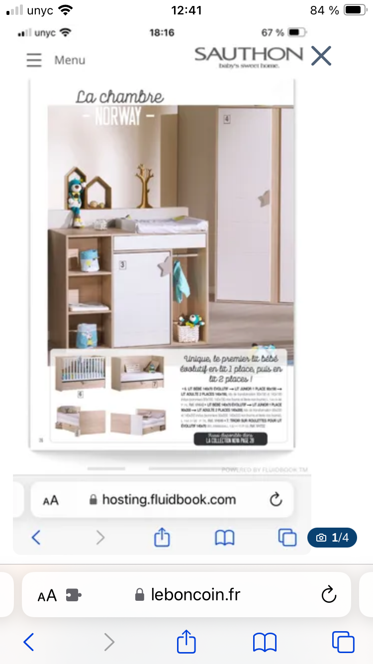 Lit sauthon �volutif 200 Plailly (60)