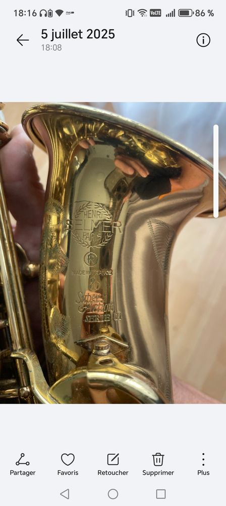 Saxophone Alto Selmer 2200 Les Lilas (93)