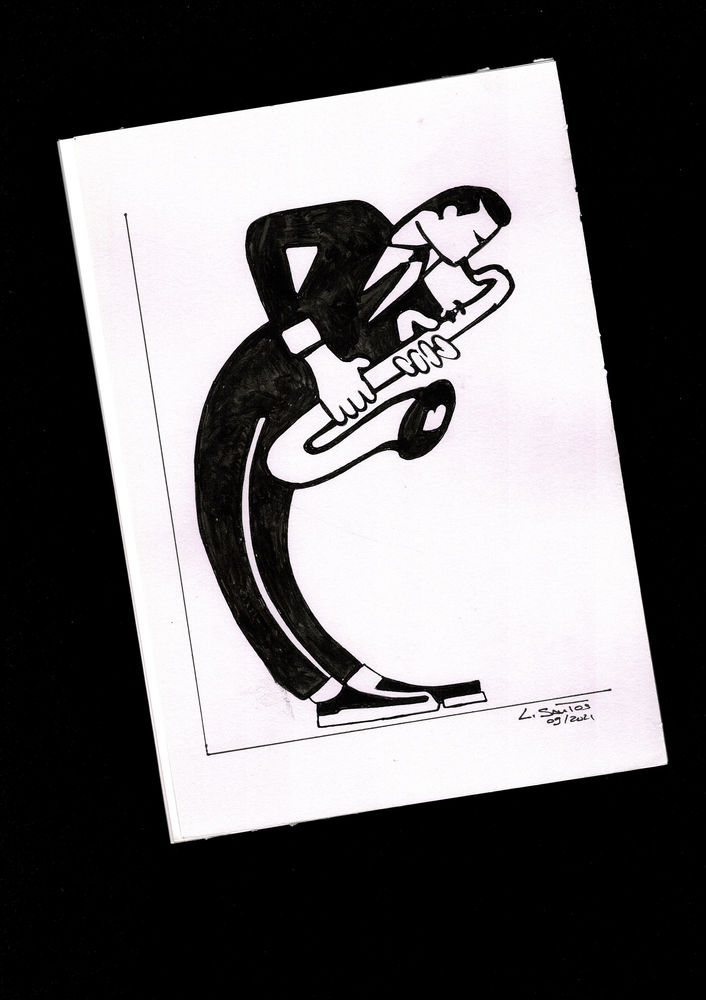 Saxophone: A4 Peinture Moderniste D�corative 5 Portugal