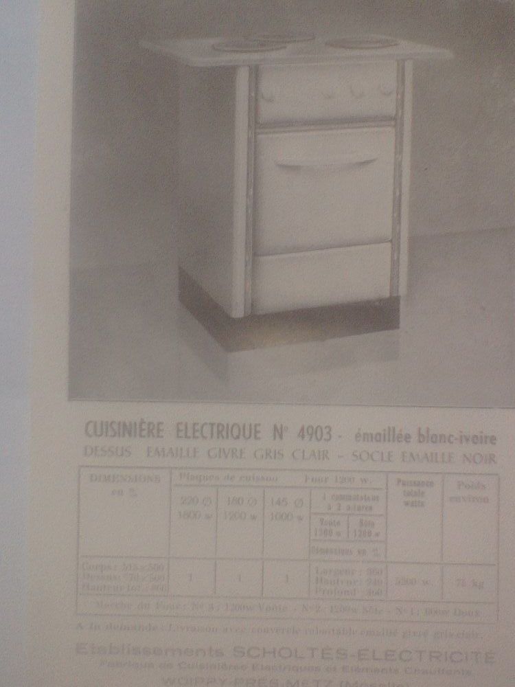 Scholt�s-�lectricit� Woippy pr�s Metz Moselle Cuisini�r 4903 0 N�rac (47)