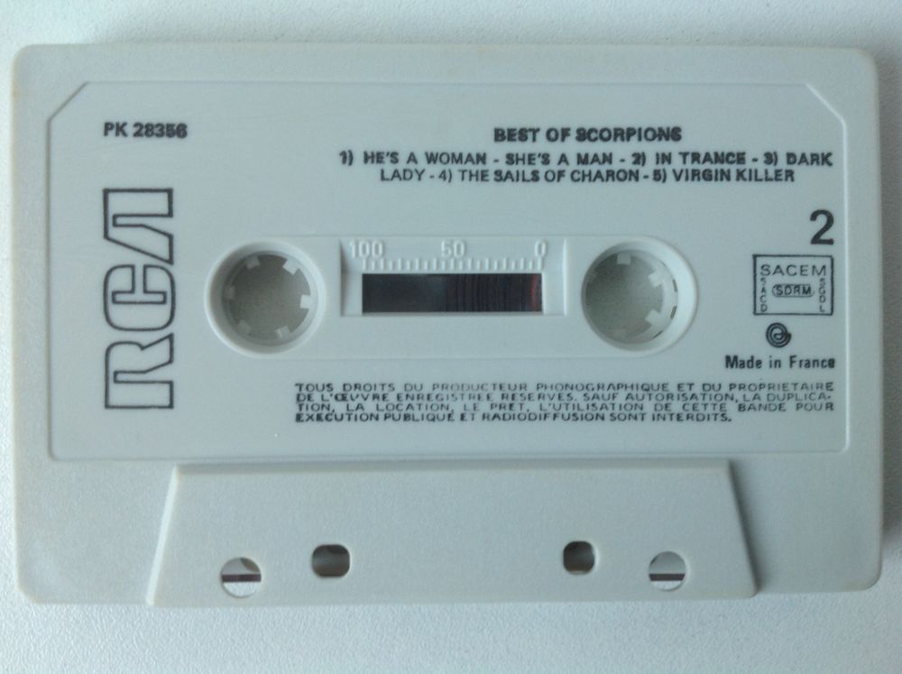 SCORPIONS BEST OF K7 AUDIO Envoi Possible
3 Tr�gunc (29)