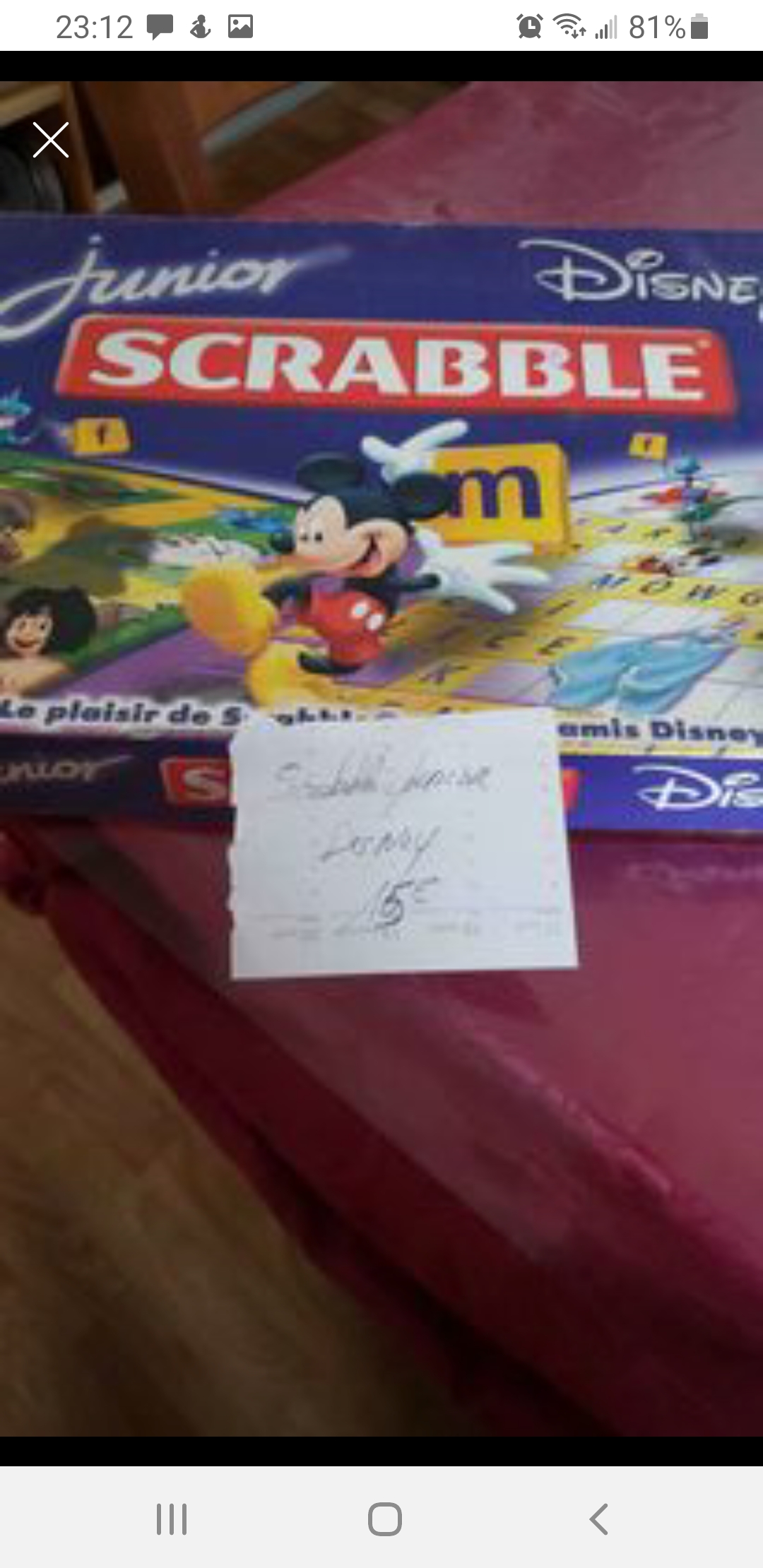 Scrabble junior Disney 15 Villedieu-les-Po�les (50)