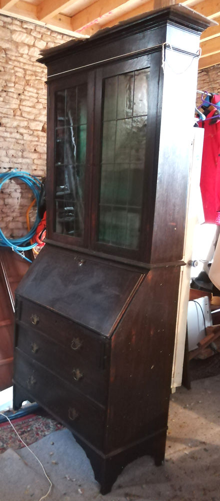 Scriban fin XIXe, secr�taire/biblioth�que 0 Avenay (14)