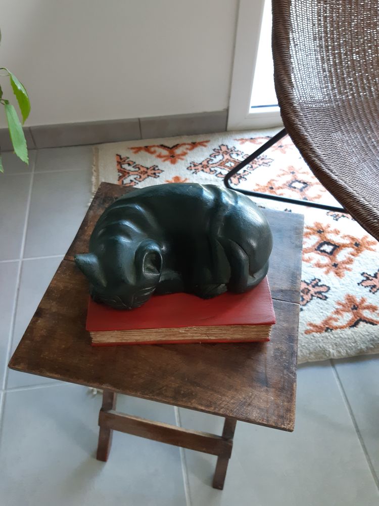 Sculpture en bois chat 15 Bayonne (64)