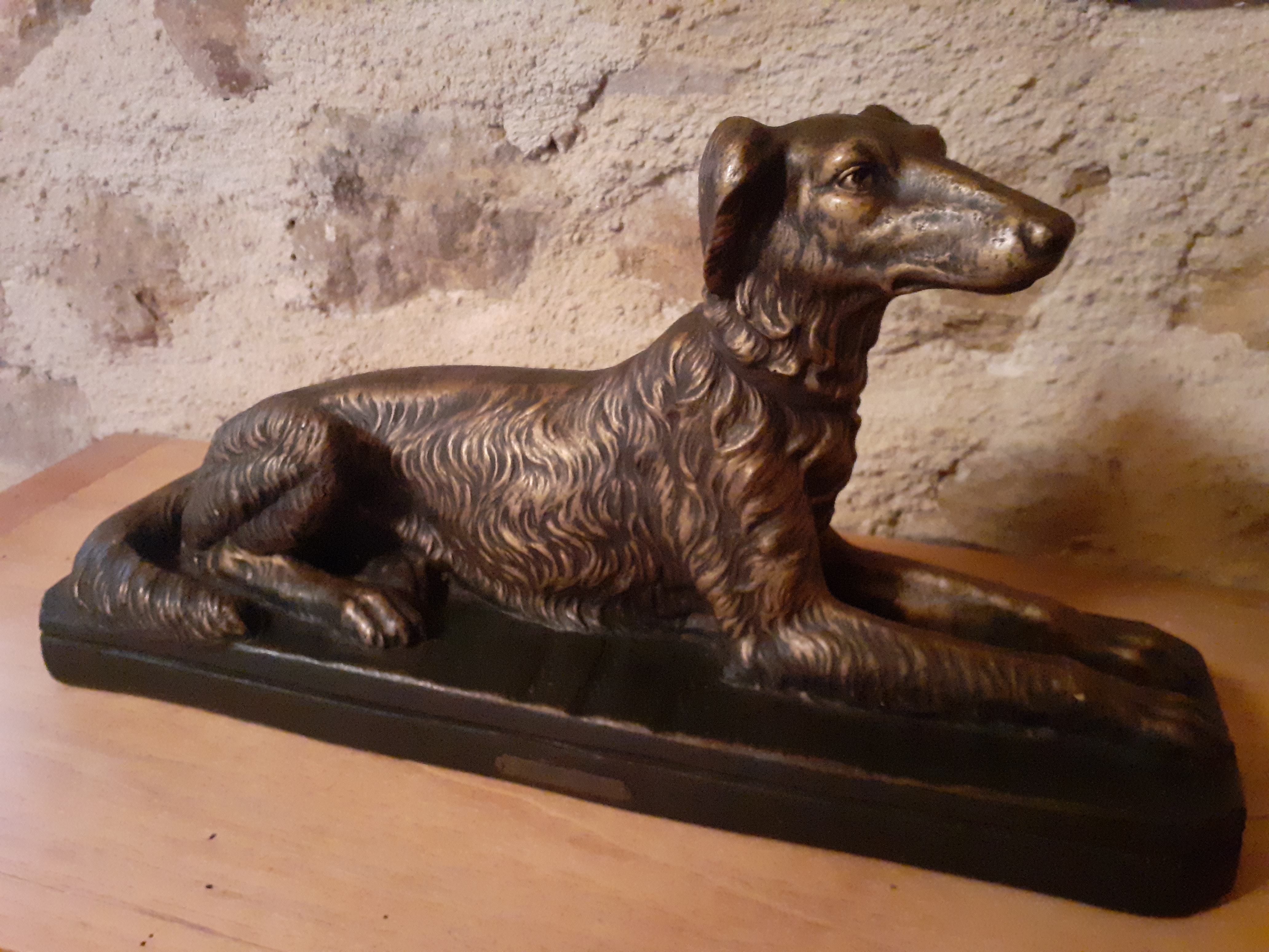 Sculpture Chien L�vrier FLORO Paris 60 Sainte-Colombe (46)